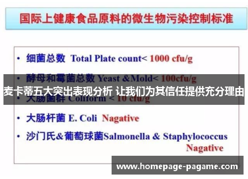 麦卡蒂五大突出表现分析 让我们为其信任提供充分理由